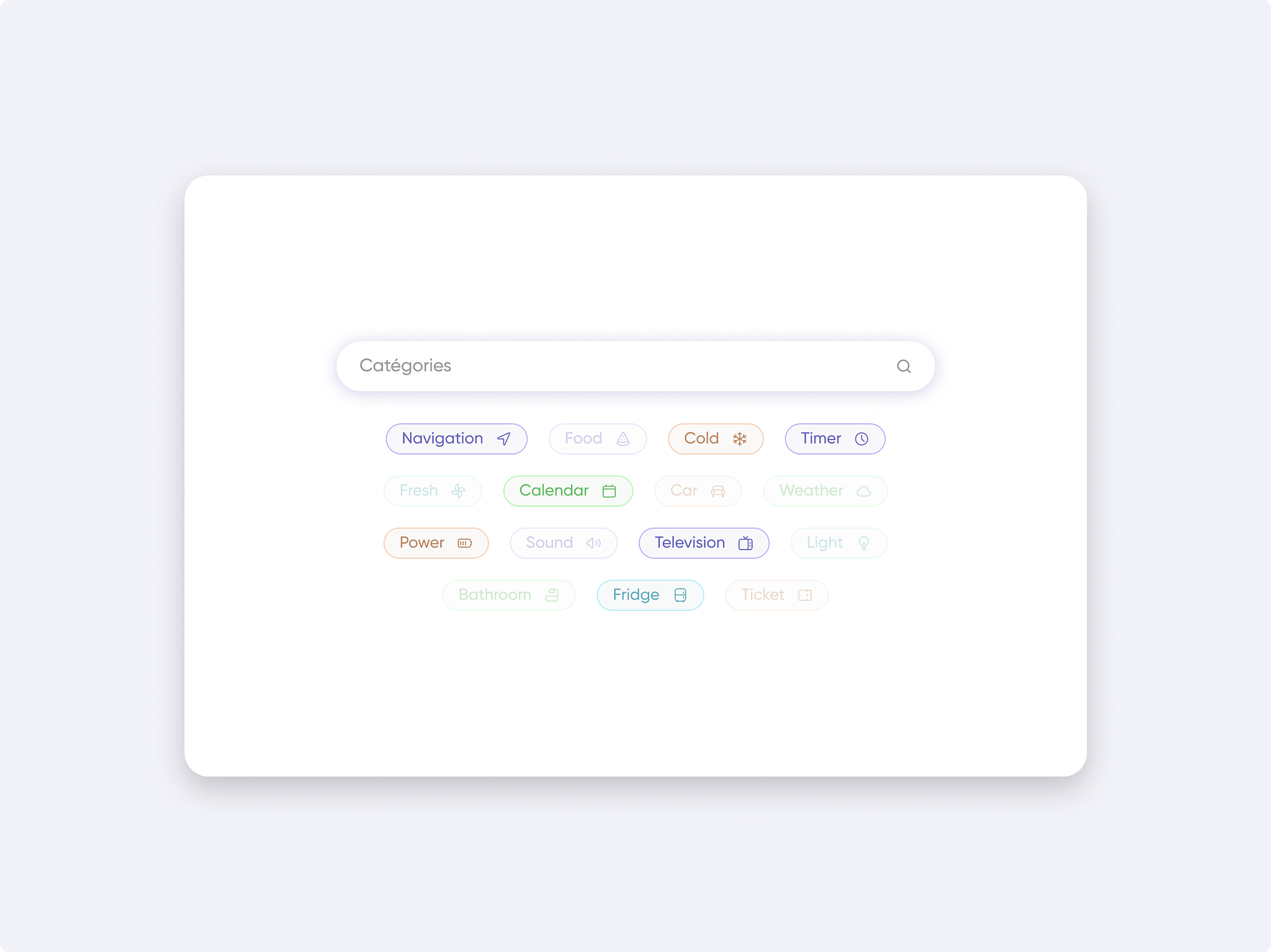 Categories - UX/UI Design by Robin Drapeau on Dribbble
