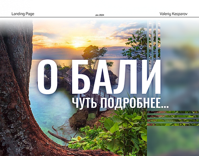 Концепт первой страницы Landing Page design graphic design typography ui ux