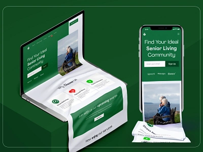 Senior living Landing page charity commuity doctirs elderly elderly care figma halal landing page medical old care parents senior senior care senior living service services user interface web design website design wellness