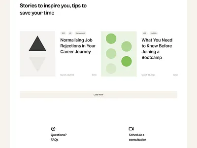 FlowJoy — Blog section 📃 branding design illustration ios mobile application landing page minimal mobile app ui ui design user interface user interface design