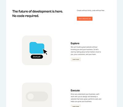 FlowJoy — Services section 🧰 branding design illustration ios mobile application landing page minimal mobile app ui ui design user interface user interface design