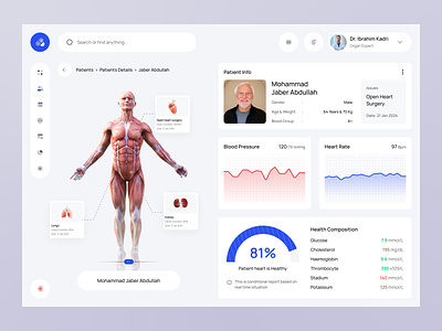Patient Profile Dashboard animation clinical dashboard clinical management clinics ehr software electronic health record system emr software halal healthcare crm healthcare saas healthcare web design hospital crm saas medical crm dashboard medical dashboard mental health online doctor appointment patient portal dashboard patient record dashboard uiux design web design