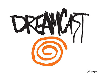Dreamcast dreamcast logo marker sega sonic typography