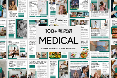 Medical Green Template 3d animation branding design graphic design healthcare hospital illustration instagram feed instagram highlights instagram icon instagram post instagram story logo medical motion graphics pharmacy ui ux vector