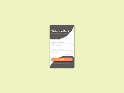 Sign In page UI figma ui ux