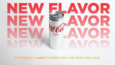 Coca-Cola Light Marketing Concept advertisement advertising branding graphic design logo social media