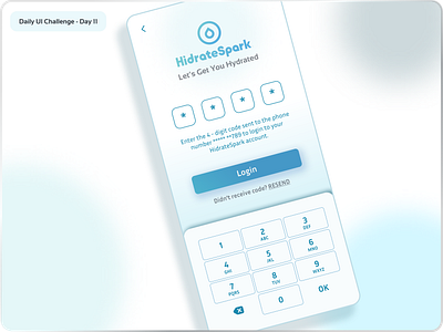Daily UI Challenge #11 - Login with a code screen branding daily ui challenge design graphic design redesign ui ux ux design