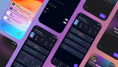 📆 Personalised Calendar with AI- Feature Design🎨 ai animation app design branding calendar dark app dark design feature design gradients logo design management mobile design motion graphics schedule technology travel app ux design