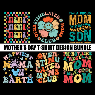 Mother’s Day T-shirt design bundle clothing family t shirt fashion designer graphic design pod t shirt t shirt designer