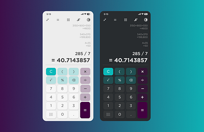 Calculator Design - Daily UI #004 ui
