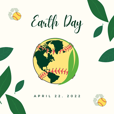 Earth Day - Softball combine design graphics