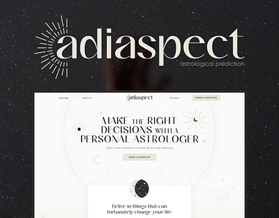 Adiaspect: Astrology and Personal Growth animation art branding design graphic graphic design illustration logo ui ux vector