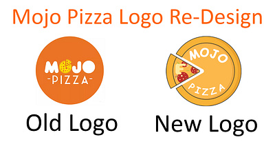 Mojo Pizza Logo Redesign branding logo vector