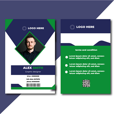 ID CARD DESIGN TEMPLATE branding graphic design logo