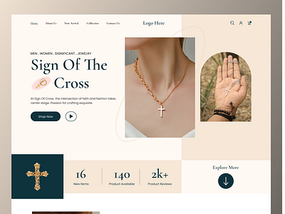 Jewelry Web Design beauty branding ecommerce fashion fashionecommerce handmade jewellery jewelry jewelry design necklace ui