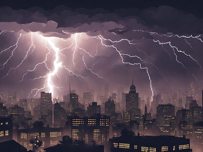 Thunderstorm design graphic design illustration vector
