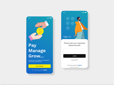 Digital Pay - App UI app design clean ui digital digital pay fiance fiance app ui graphic design illustration mobile app design mobile app ui online pay pay app payment app payment mobile app ued ui ui design user experience user interface