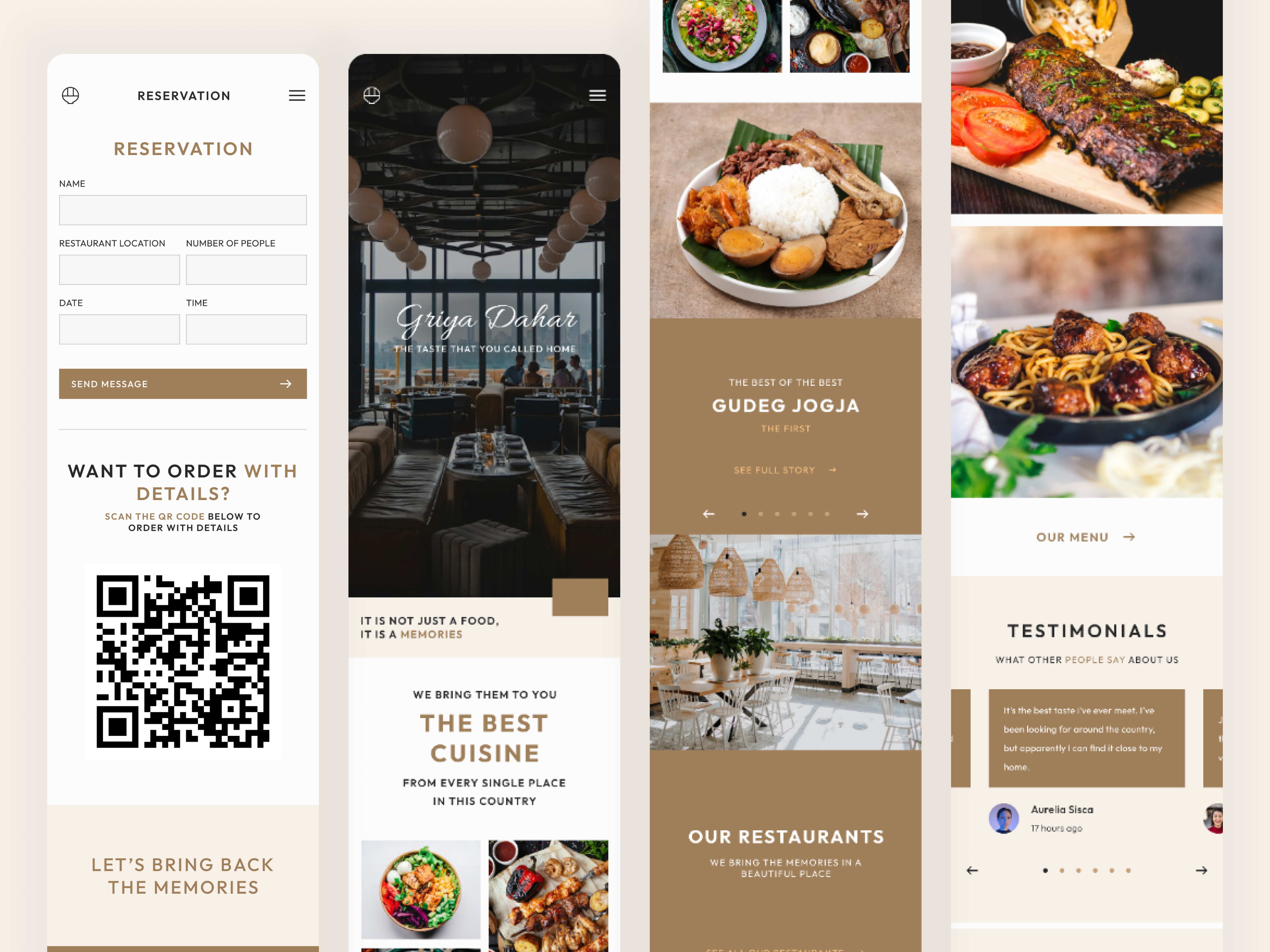 Griya Dahar - Website Concept Responsive app design ui ux vector