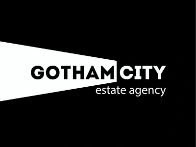 Gotham City - estate agency agency batman city cotham estate light logo