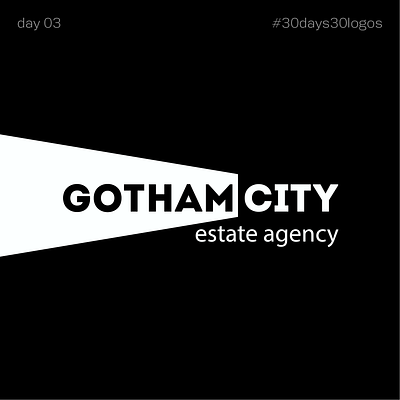 Gotham City - estate agency agency batman city cotham estate light logo