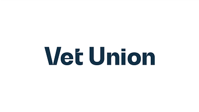 VET UNION - logo animation animation branding design illustration logo motion graphics vector