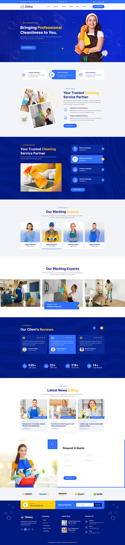Cleeny - Cleaning Services & Repair Company HTML5 Template repair service