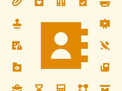 Office icons address book archive box briefcase calculator checkmark contact document favorite file flowchart folder hourglass newspaper notepad office office folders paper clip presentation printer sticky note