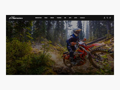 Alpinestars Landing Page animation design figma landing ui ux web design website