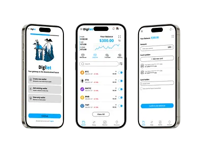 Crypto Currency Wallet App -Light Mode crypto currency design light product designing ui ux wallet