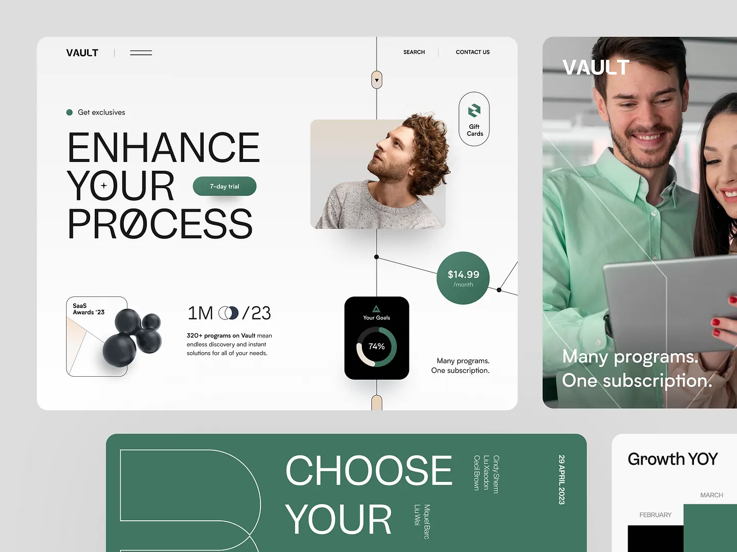 Innovative Promotional Website Design for Vault