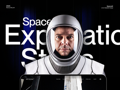 SpaceX Website Redesign animation space spacex ui web website design