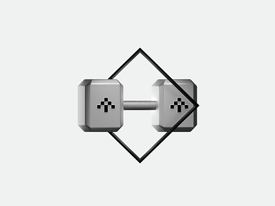 Whateverlift – Dumbbell illustration 3d 3d icon blender dumbbell gym icon illustration