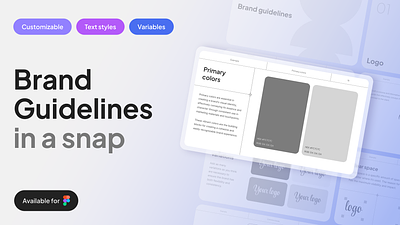 Brand guidelines template brand brand book brand guidelines brand manual brand template branding branding design colors figma guidelines guides small business startup template typography