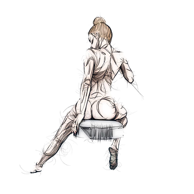 Female figure drawing in 3D 3d 3d modeling 3dart animation b3d blender3d cartoony character comic design figure greasepencil illustration motion graphics sketch stylized