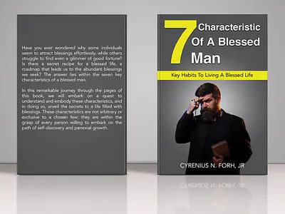 7 Characteristics of A Blessed Man 3d mockup amazon book cover book cover book cover art book cover design book cover mockup book design christian book cover christianity book cover design ebook ebook cover epic bookcovers graphic design hardcover kindle book cover paperback cover professional book cover religion book cover spiritual book cover