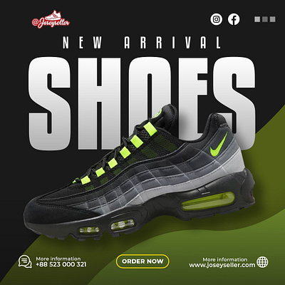 Shoe Product Ads || Social Media Design