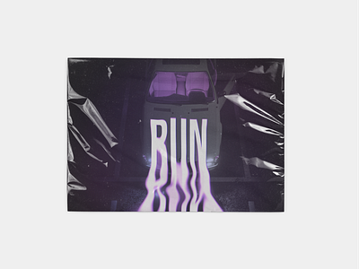 Run graphic design poster