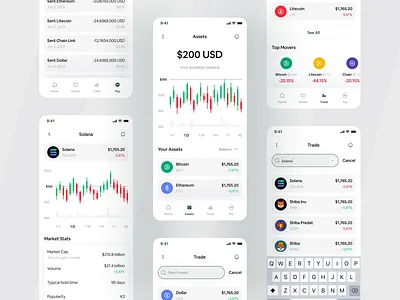 Cryptocurrency App accountoverview app design cryptocurrencyapp cryptocurrencypayment cryptomanagement cryptopayments cryptotrading design digitalassets digitalfinance filllo financialportfolio fintechrevolution marketstats saas smarttrading tradesmart ui uiux