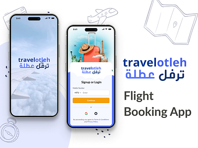 ✈️ Travelotleh: A Flight Ticket Booking App app applicationdesign design mobileapp mobileapplication ticketapp ticketbookingapp travelapp travelbookingapp travelbookingmobileapp ui uidesigns uiux ux