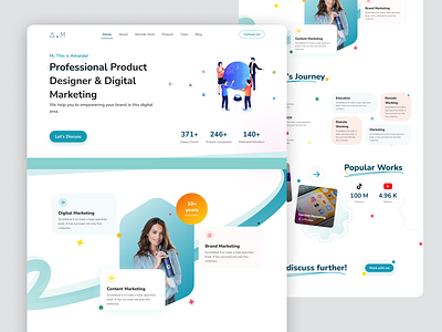 Personal Website branding ui uiux website