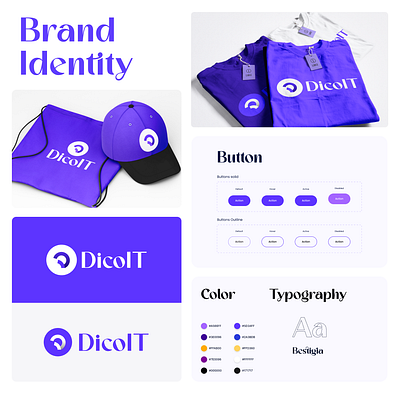 DicoIT Brand Identity app branding design design agency dicoit dicoit agency dicoitteam graphic design illustration logo typography ui uiux ux vector