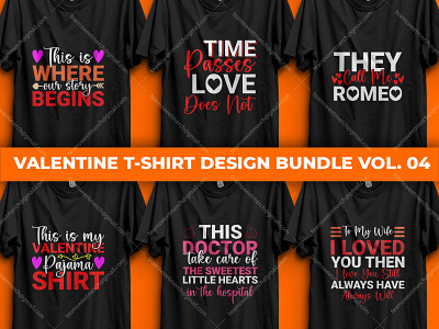 Valentine T-Shirt Design Bundle Vol. 04 merch by amazon t shirt design ideas t shirt designer valentine valentine day valentine t shirt bundle valentines valentines t shirt design