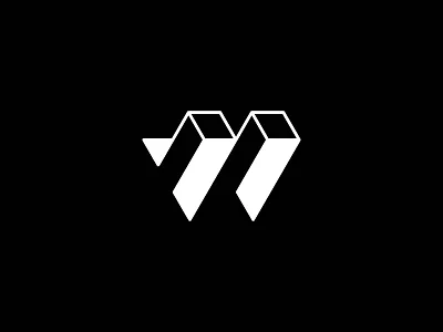 W / VW Block Logo abstract logo awesome logo block cube designer identity illustration initial letter logo design logo inspiration professional logo unique v w