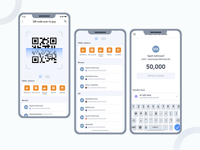 Scan to Pay in Mobile App app branding design illustration ui ux vector