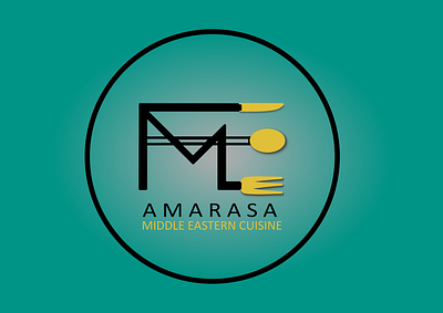 Amarasa Middle Eastern Cuisine branding graphic design logo