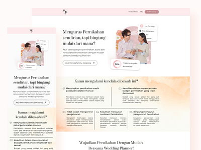 Wedding planner landing page landing page ui ux website design wedding