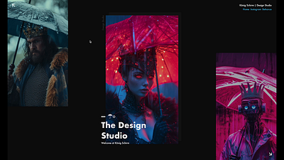 König Schirm / design studio website ai animation concept design studio html personal project web website