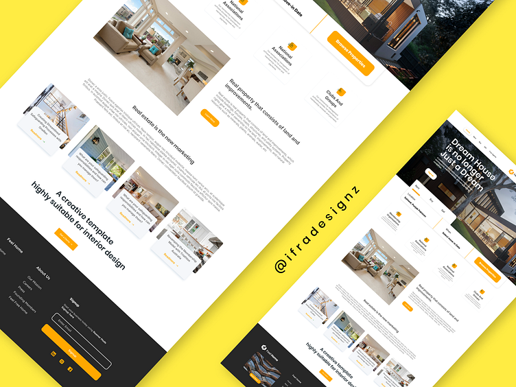 Real Estate Website UI Design by Ifra Designz on Dribbble