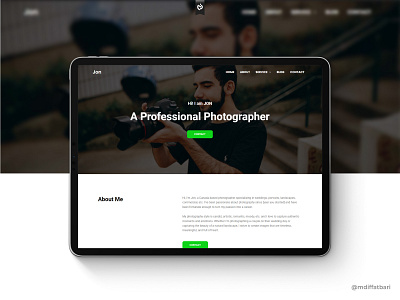 Photographer Portfolio WordPress Website Design photography photohrapher portfolio portfoliowebsite web template