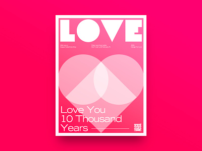 LOVE 2024 branding color design fashion festival geometry graphic design happy heart illustration love poster valentines day